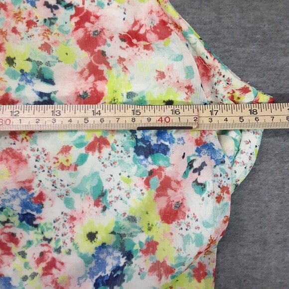 Rue 21 Juniors Mini Dress Size Large, Floral, Sleeveless Pullover, Lined, Spring - Picture 6 of 8
